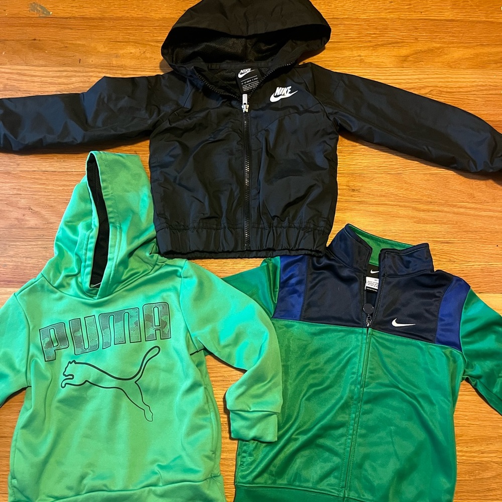 Nike and puma zip up & hoodie